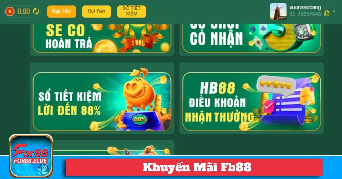 Cách tham gia và nhận khuyến mãi Fb88 nhanh chóng chỉ với vài bước