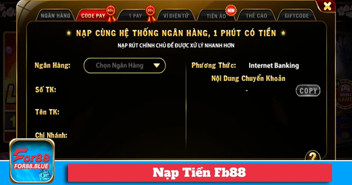 Những điều cần lưu ý khi nạp tiền Fb88 để tránh sai sót