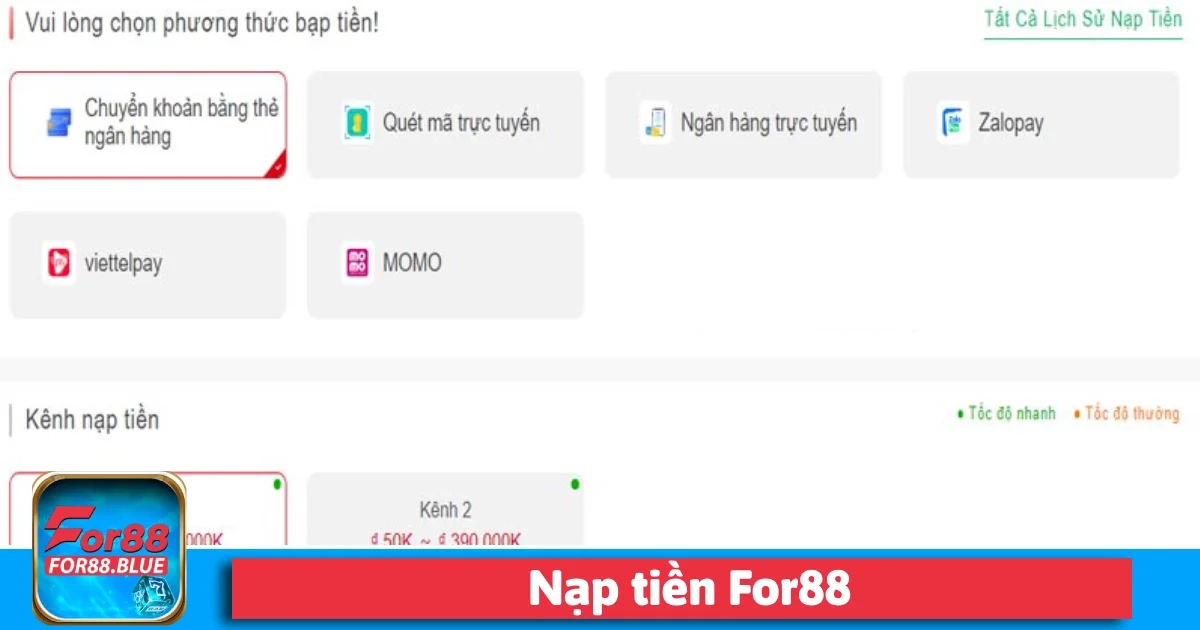 Nạp Tiền For88 2 Nạp tiền bằng thẻ cào điện thoại là một phương thức khá thú vị và linh hoạt